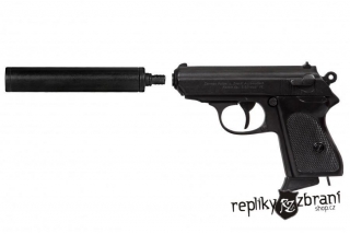 Poloautomatická Pistole s Tlumičem ráže 7.65, Německo 1931