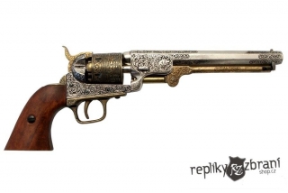 Revolver armády USA, 1851 ( dřevěné střenky )