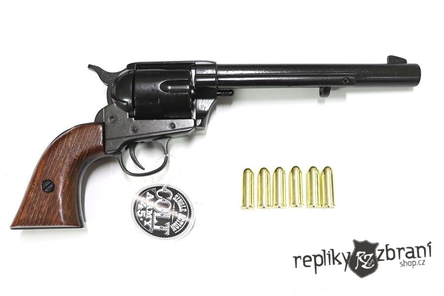 PEACEMAKER REVOLVER NAVRHOVANÝ S.COLT - USA 1873. ČERNÁ.