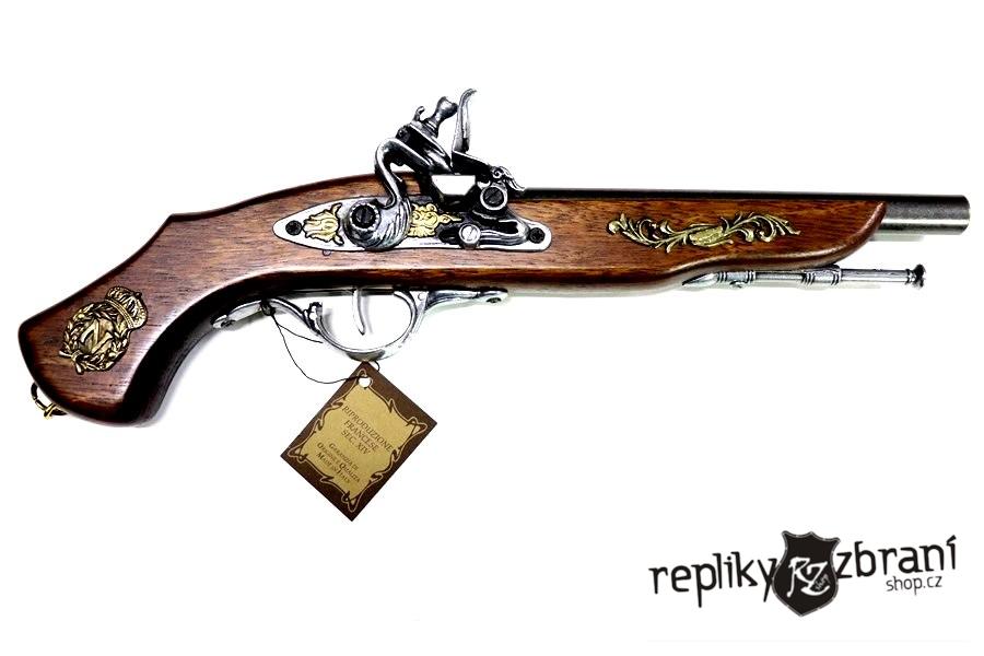 Francouzská pistole XVII století.