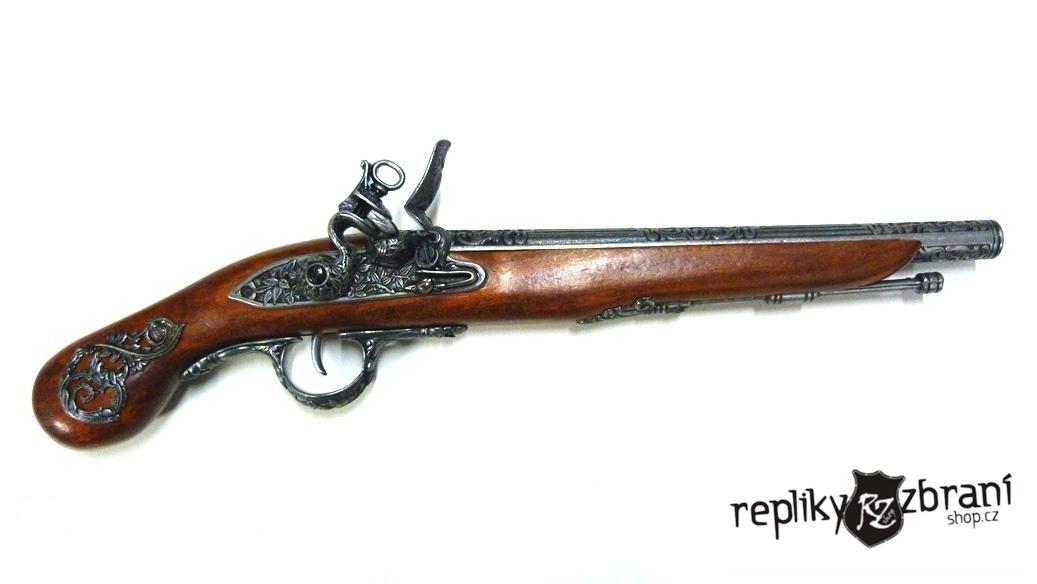 Italská křesadlová pistole 18. stol.