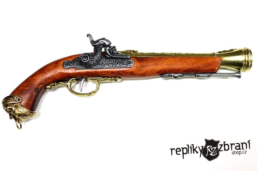 Italská pistole 18. století.