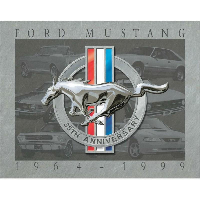 Plechová cedule Mustang 35th Anniversary