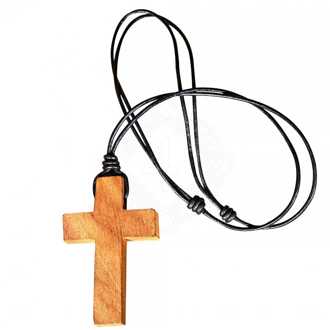 Přívěsek dřevěný kříž 