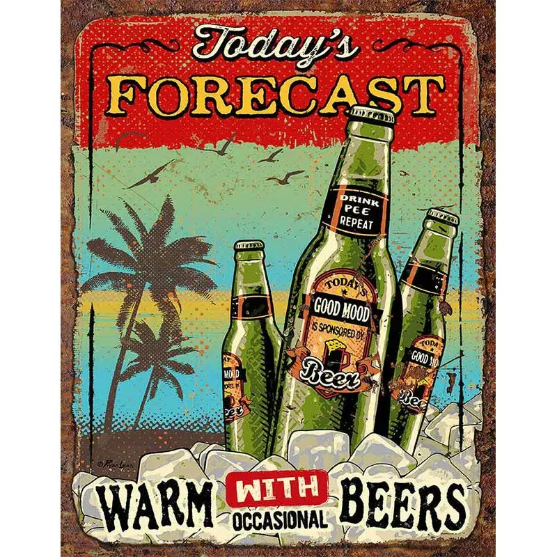 PLECHOVÁ CEDULE TODAYS FORECAST BEERS