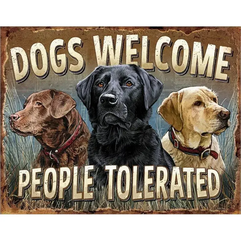 PLECHOVÁ CEDULE DOGS WELCOME