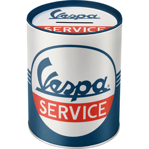 Plechová kasička - Vespa Service