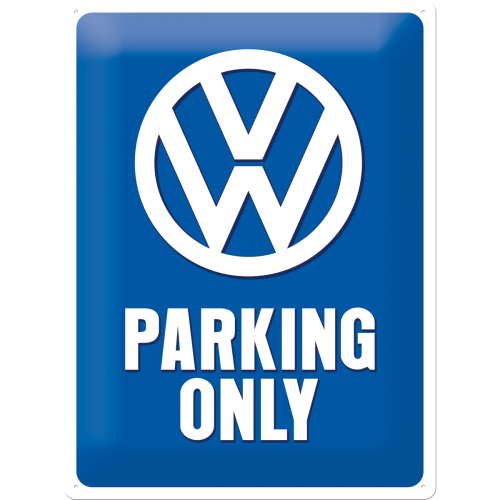 Plechová cedule – Volkswagen Parking Only