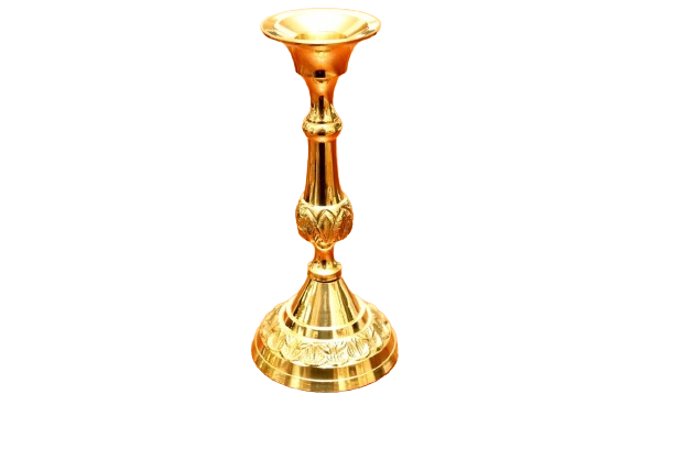 Svícen mosazný - 13 cm