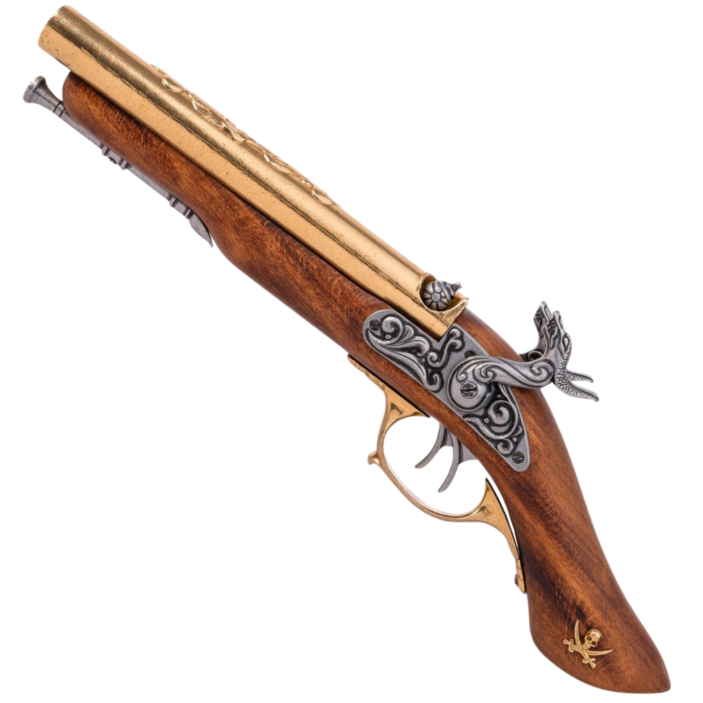 Dvouhlavňová pirátská pistole 43 cm