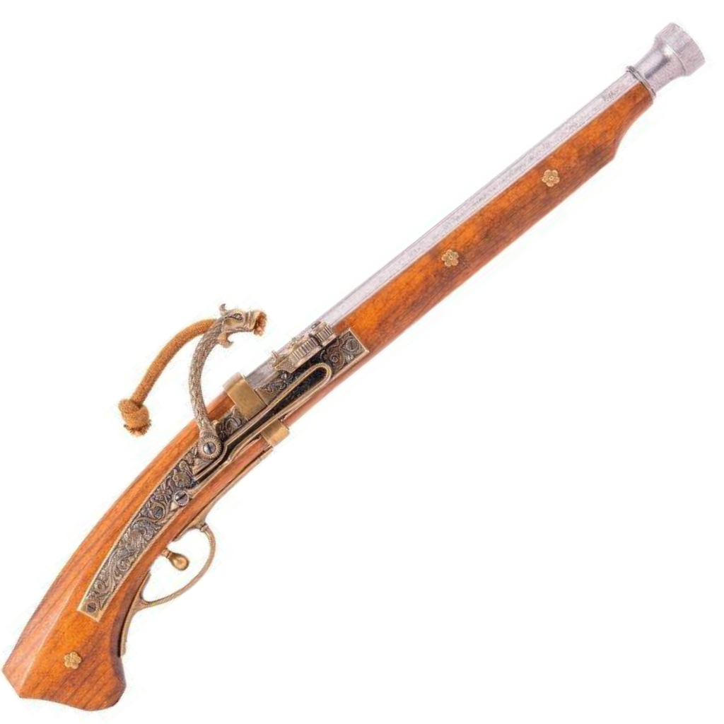 Pistole Matchlock, Japonsko 1800 (Victoria and Albert museum)