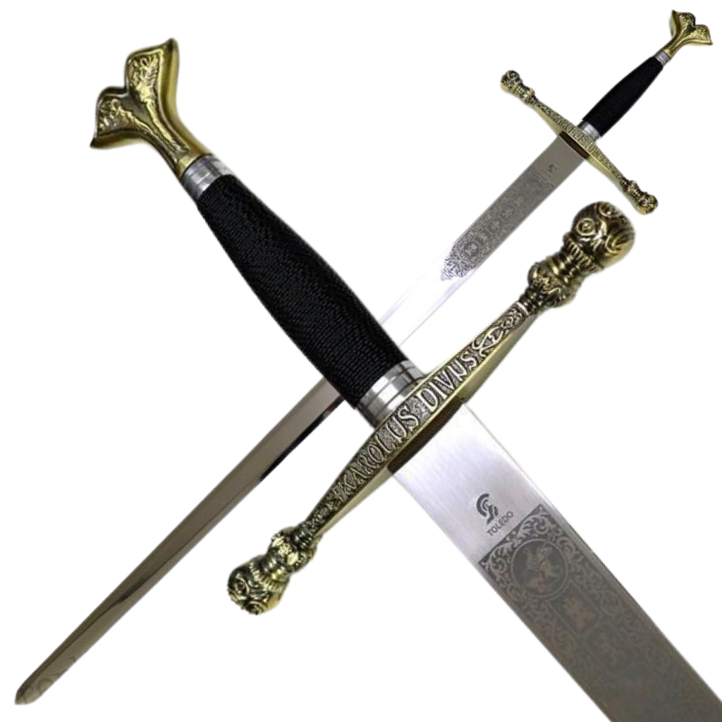 Historický meč Karel V., dekorace