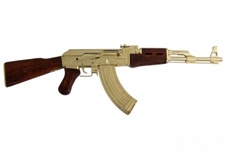 Puška AK 47, Kalašníkov (GOLD)