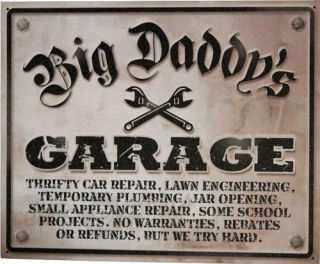 Cedule Big Daddys Garage