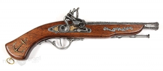 Francouzská pistole z osmnáctého století.