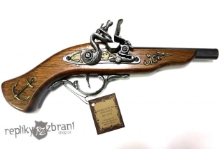 Křesadlová pistole s kotvou
