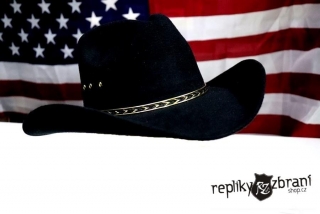 Westernový klobouk černý