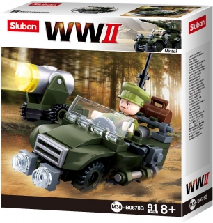 Sluban WWII Hlídkový Jeep