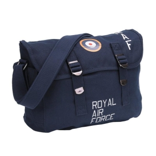 Taška přes rameno RAF plátěná MODRÁ Prostorná stylová taška přes rameno s barevn