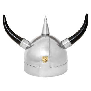 Helma s rohy àla Viking, koženková výstelka