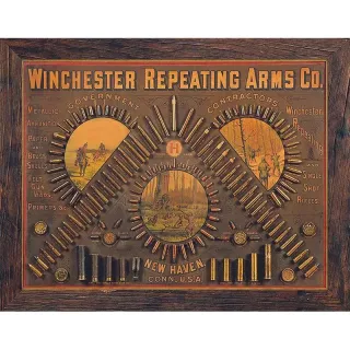 PLECHOVÁ CEDULE WINCHESTER REPEATING ARMS
