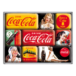 Sada magnetů - Coca-Cola (různé)