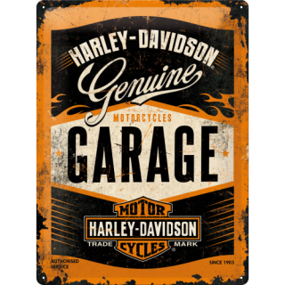 Plechová cedule: Harley-Davidson (Garage) - 40x30