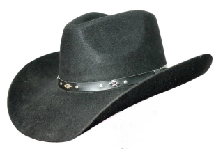 Westernový plstěný klobouk RB-HUT43305BLK