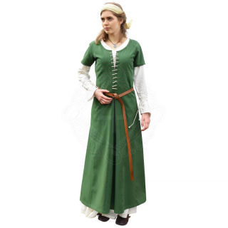 Středověké šaty s krátkým rukávem Cotehardie Ava